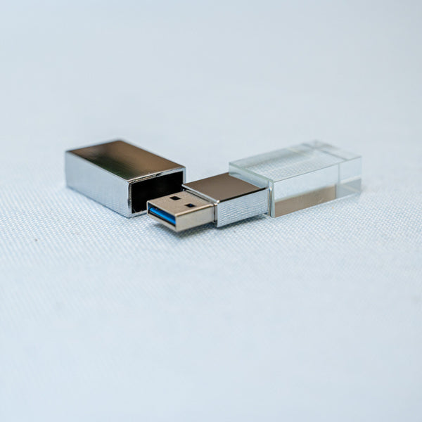 CHIAVETTA USB CRYSTAL ACCIAIO - 16GB